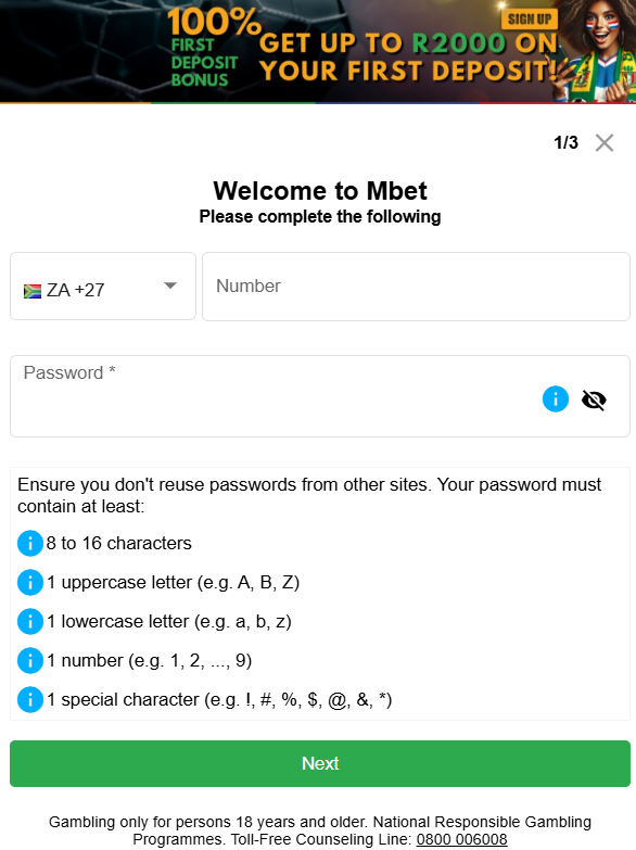 MBet Promo Code